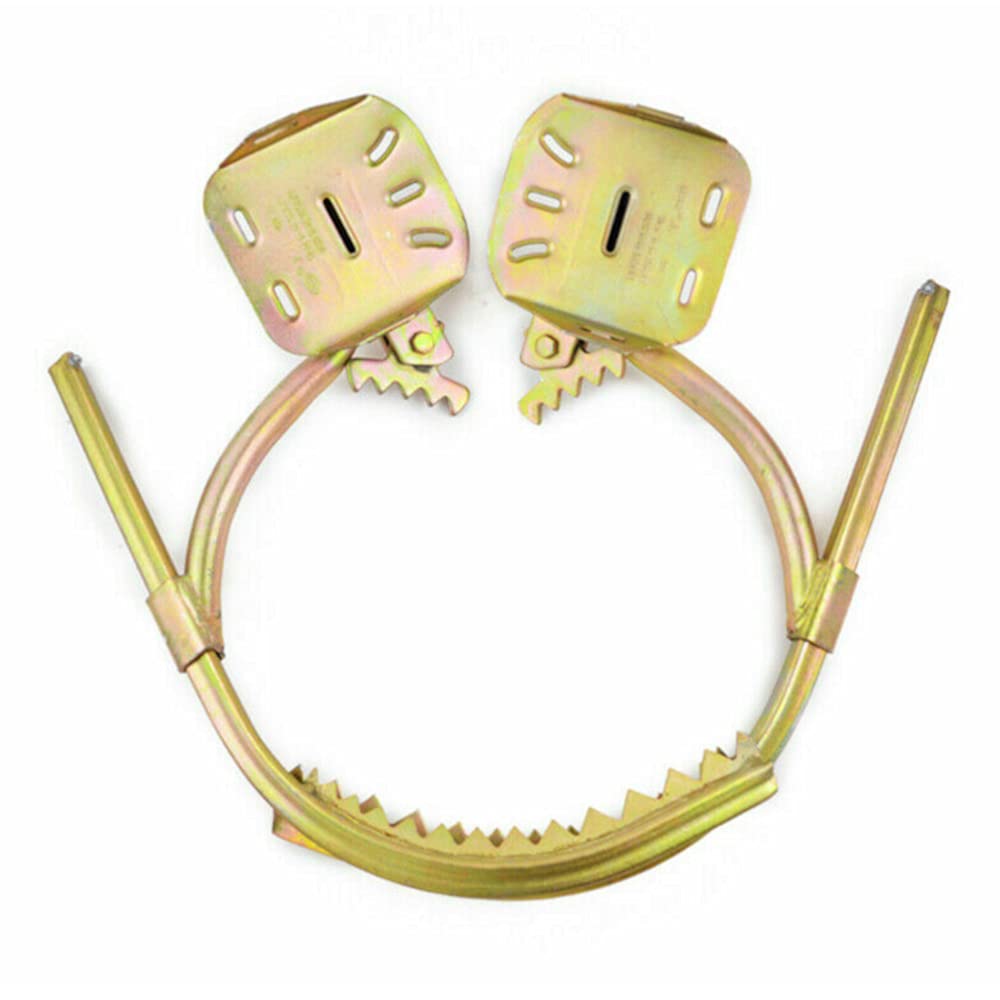 Qrenia tree climbing spikes designed to pair with safety harnesses for height work.