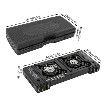 QUSKLISU stove with automatic piezo ignition for quick start