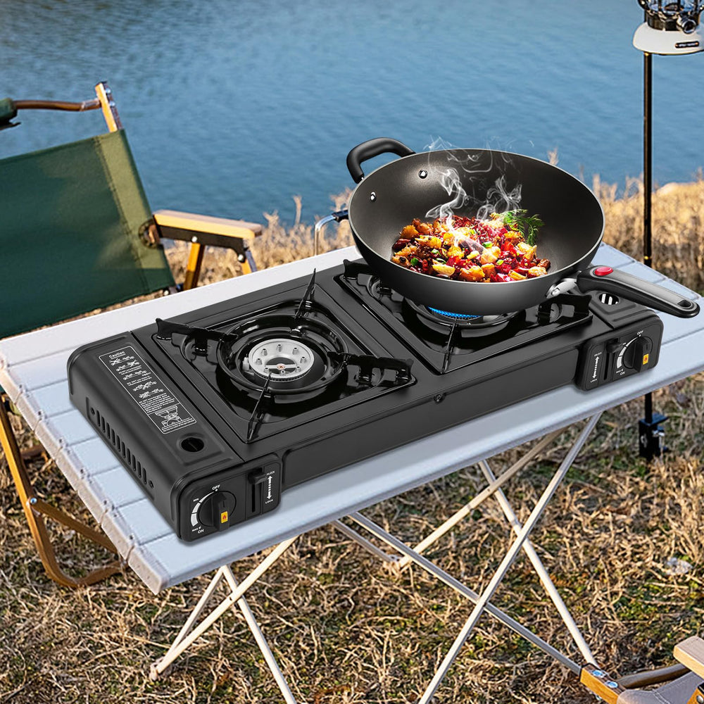 QUSKLISU stove includes a secure gas storage compartment