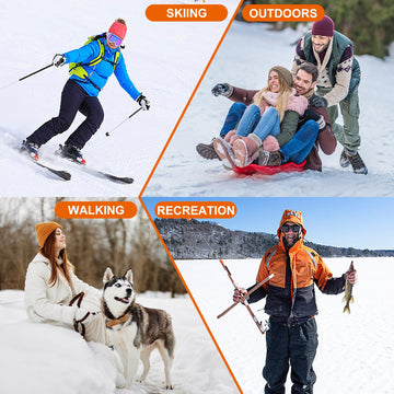 Quunoot heated insoles ideal for outdoor winter activities like skiing and hunting