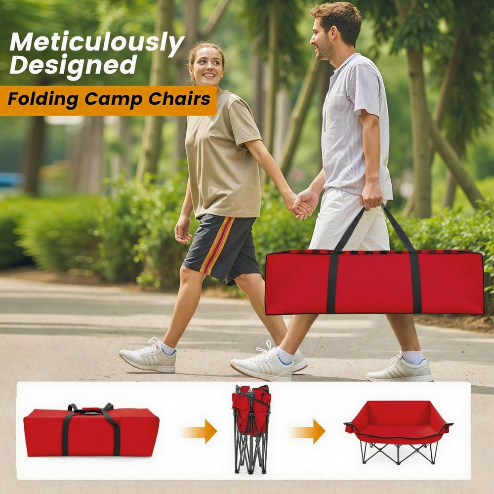 QUYUAN two-person sofa at soccer tailgate vibe