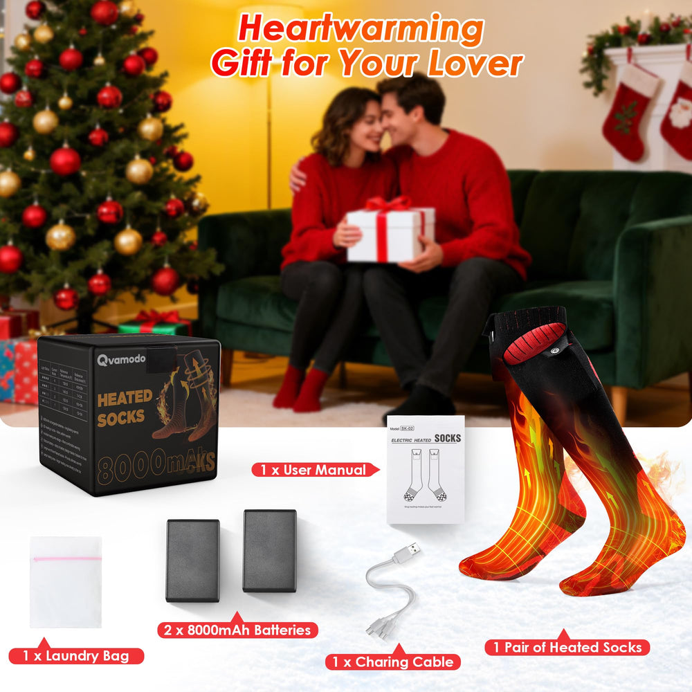 Qvamodo gift-ready winter socks perfect for hunters, hikers, skiers and outdoor workers.