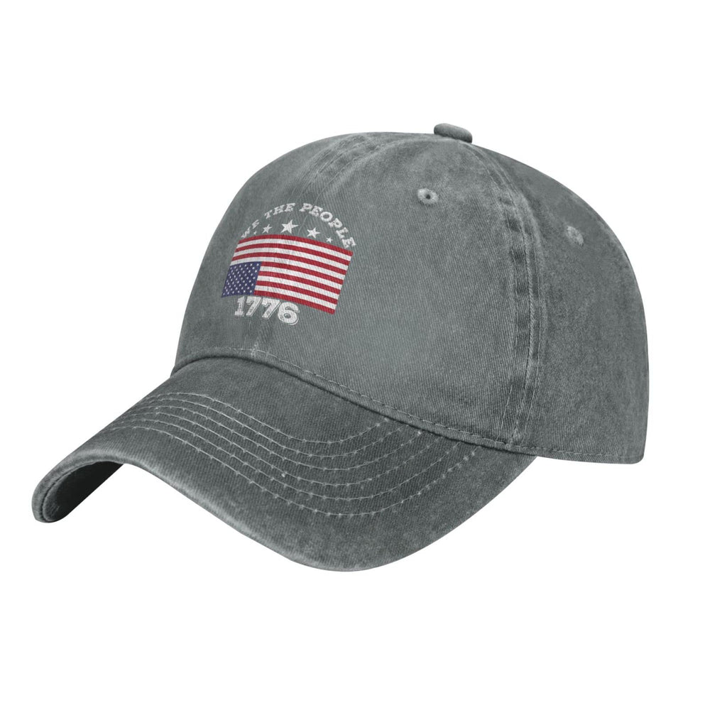 QVXHKP Upside Down Flag Hat, frontview, bold patriotic style for daily wear.