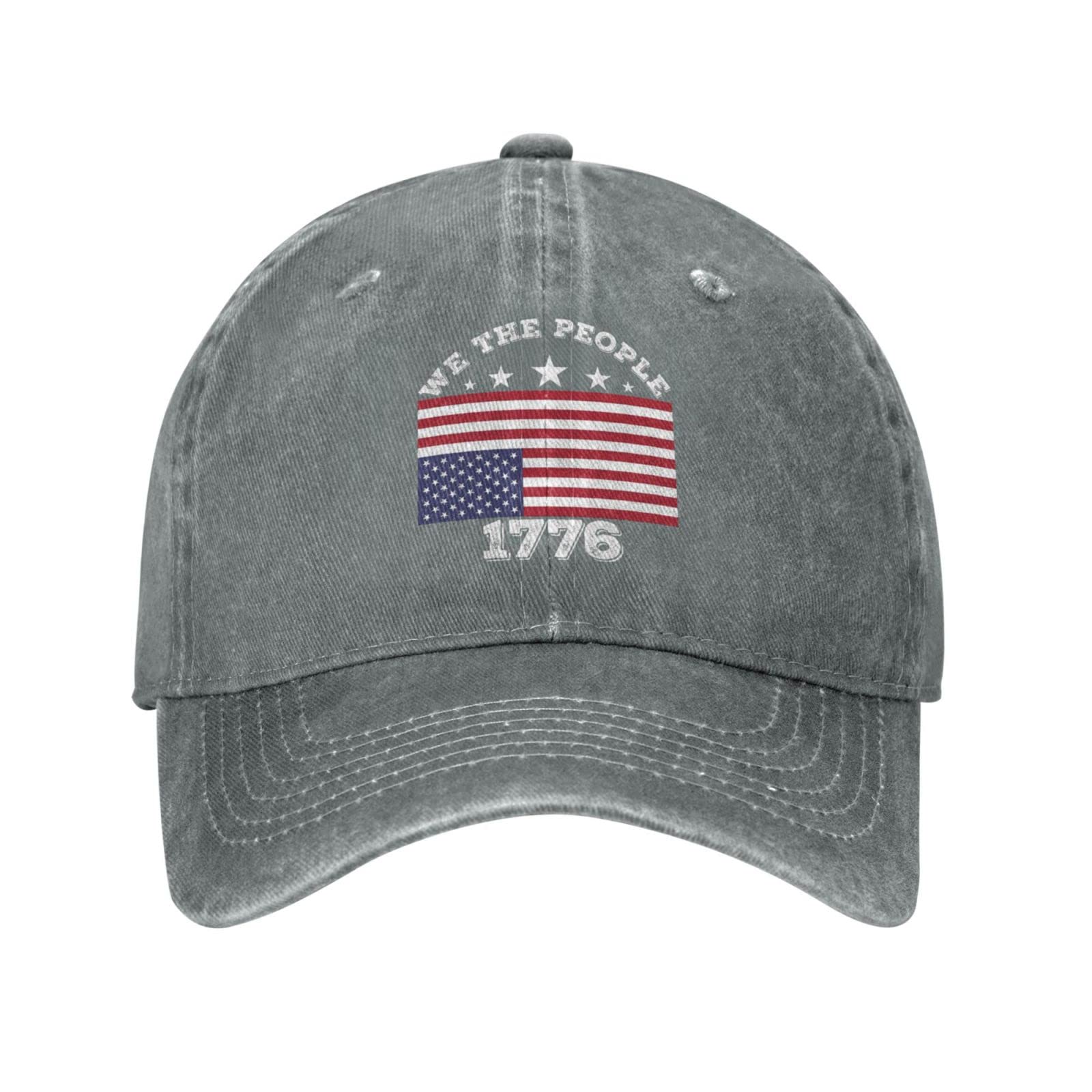 QVXHKP We The People 1776 logo hat, side view, iconic design for casual outfits.