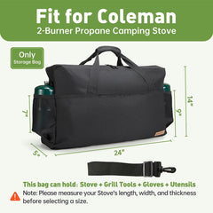 QYILUARE stove case back pocket showcases extra accessory storage.