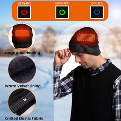 QZUnique heated scarf worn wraps the neck with targeted warmth against cold winds.
