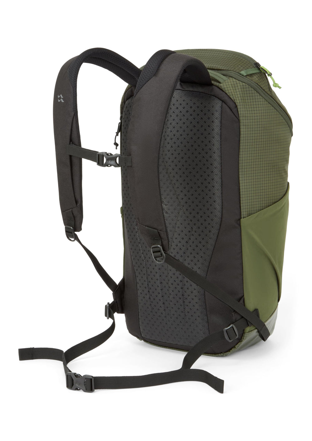 Rab Adrift 24 removable hip belt detail, versatile carry option.