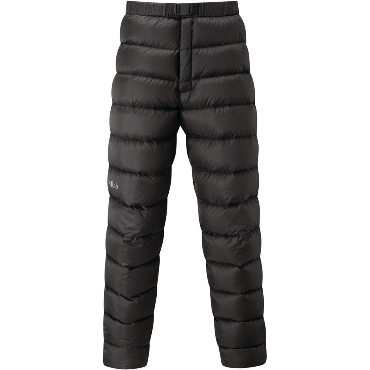 Rab Argon Down pants side view for warm, mobile alpine climbing.