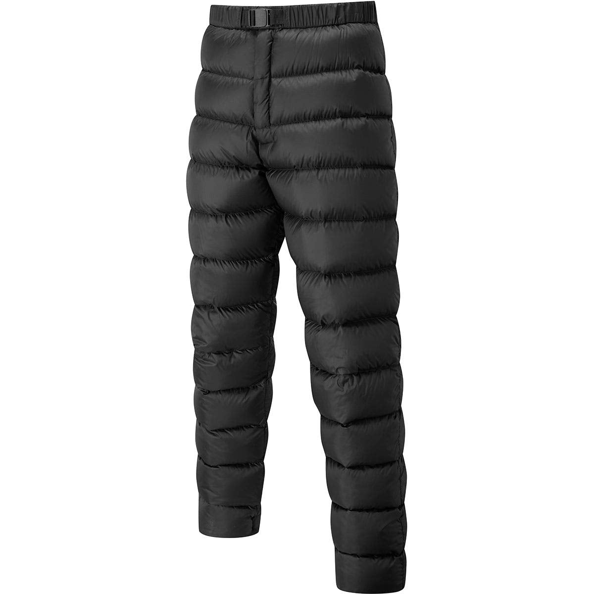 Rab Argon Down pants tucked into the stuff sack for easy packing on trips.