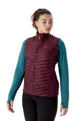 Rab Cirrus Flex 2.0 Vest adjustable hem and harness clip for security.