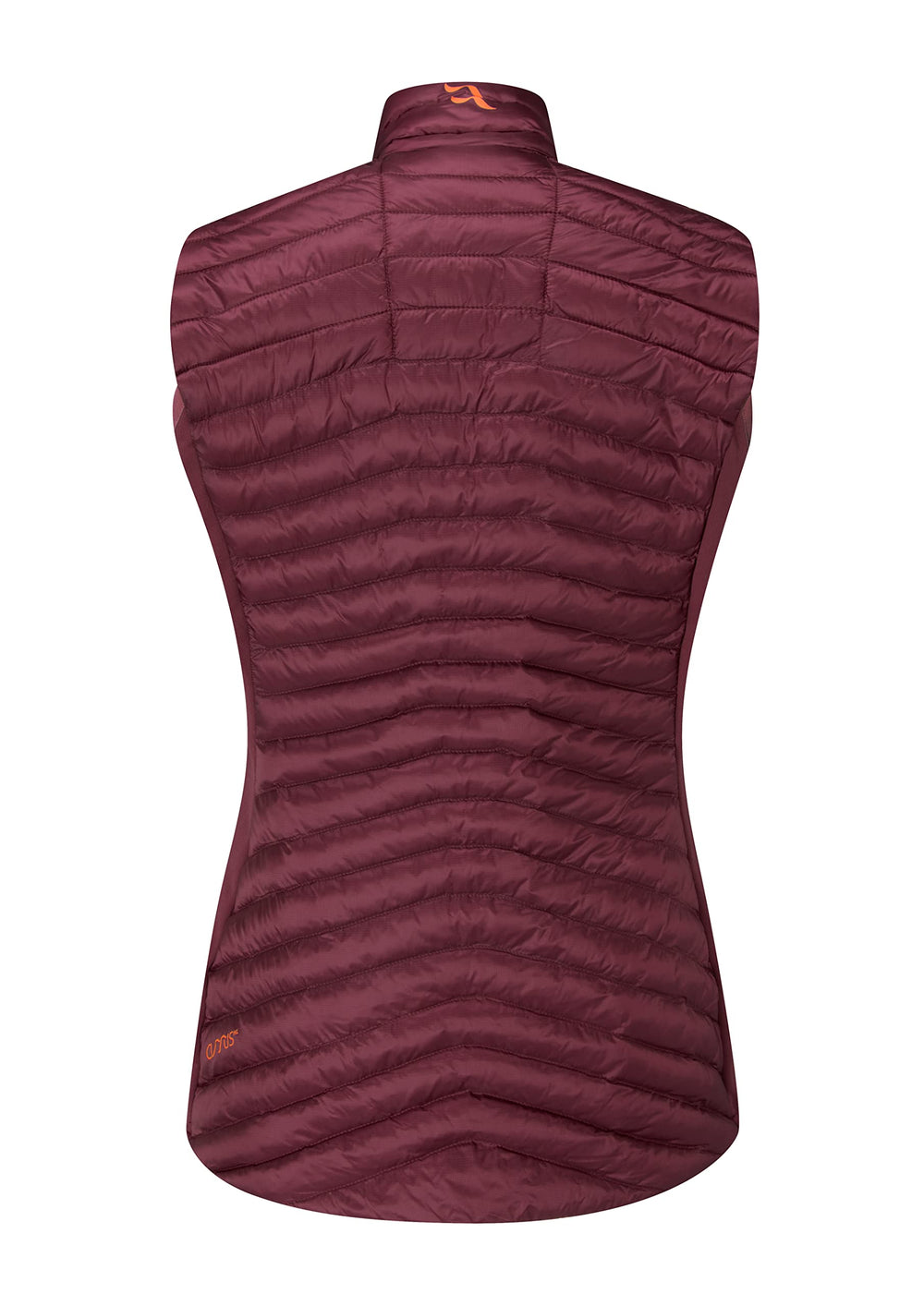 Rab Cirrus Flex 2.0 Vest packed in its own pocket for easy packing.