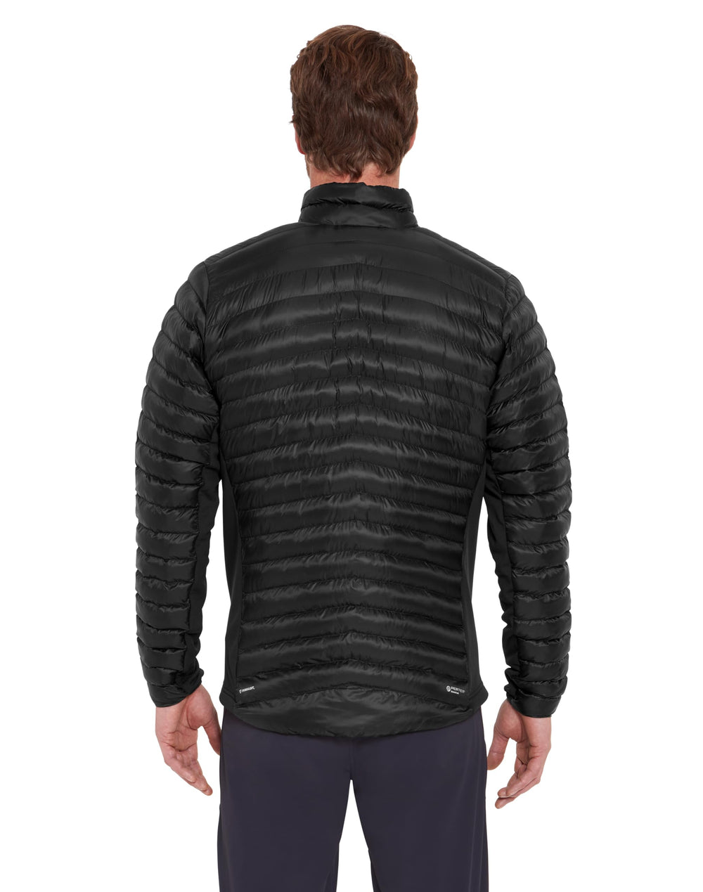 Rab Cirrus Flex Jacket back view highlighting streamlined cut for mobility