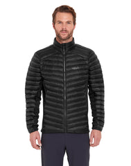 Rab Cirrus Flex jacket compact packability for travel and huts.