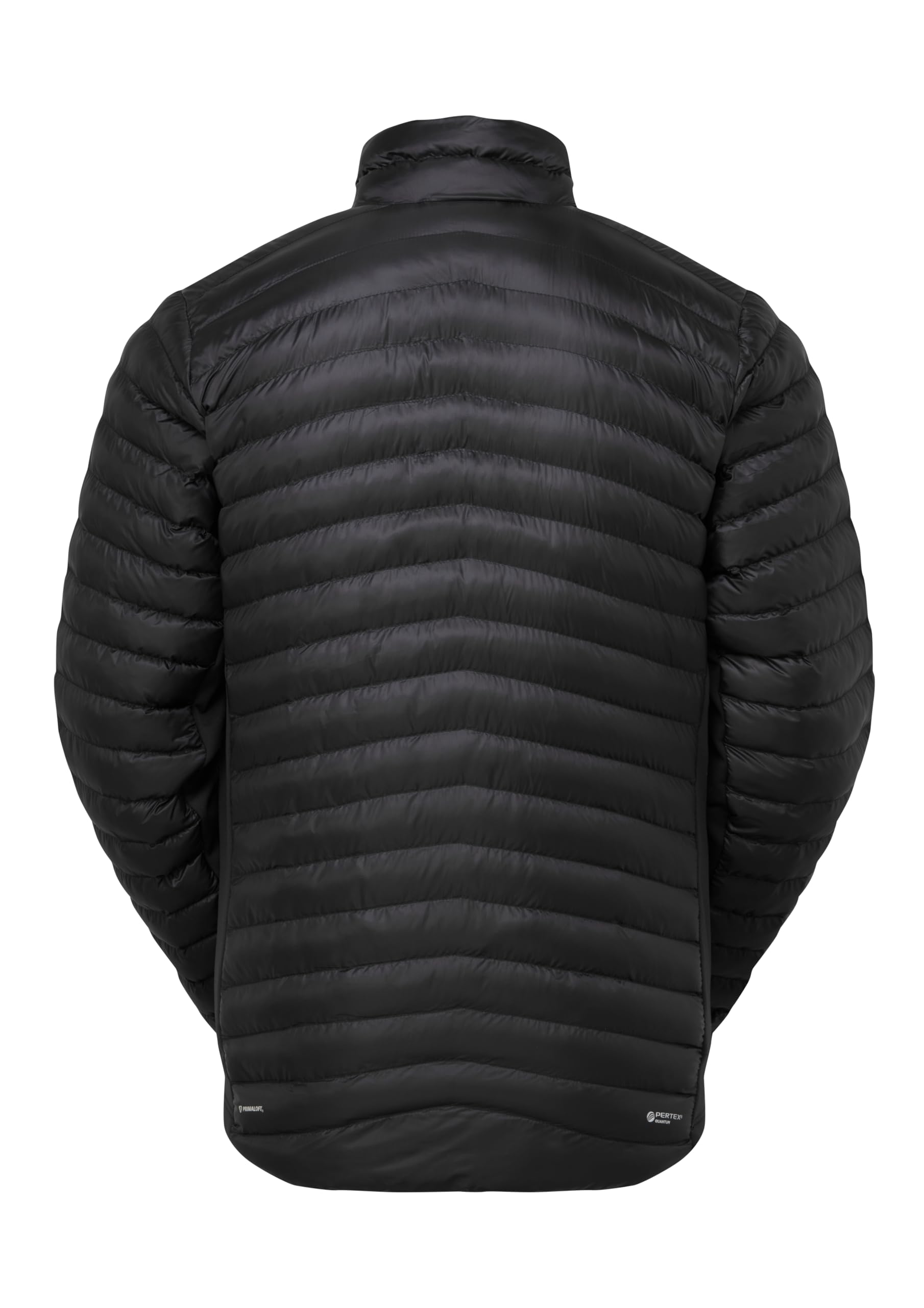 Rab Cirrus Flex jacket pocket detail with zippered storage on the interior.