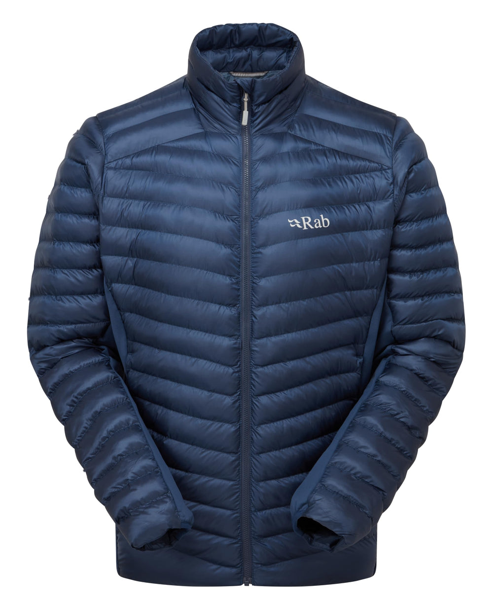 Rab Cirrus Flex jacket front view shows lightweight warmth for hiking and climbing
