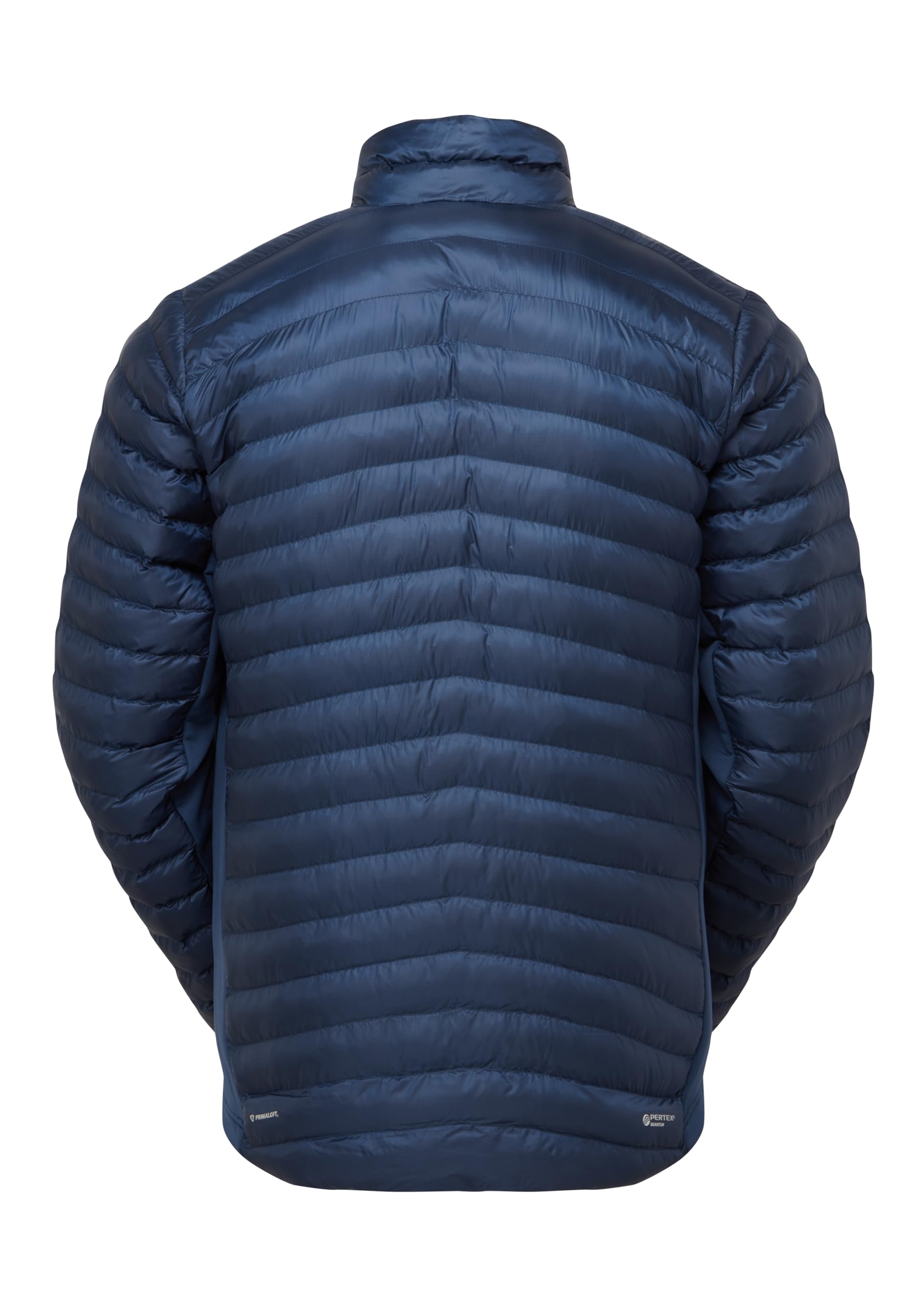 Rab Cirrus Flex on-hike shot emphasizes packable warmth without bulk