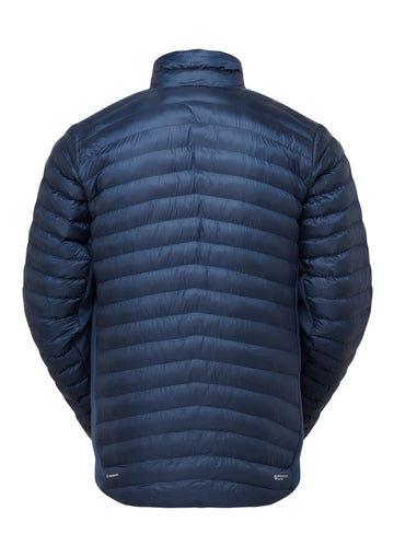 Rab Cirrus Flex on-hike shot emphasizes packable warmth without bulk