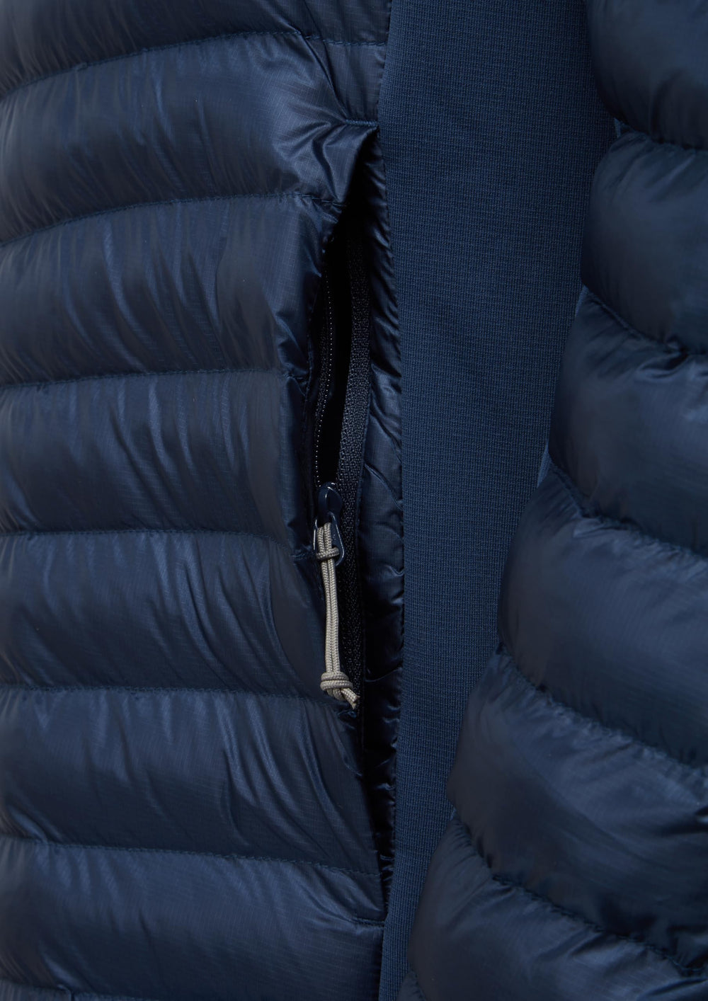 Rab Cirrus Flex sleeve stretch fleece shows mobility for climbs