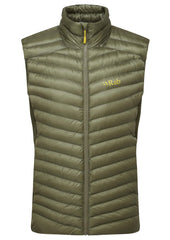Rab Cirrus Flex Vest front view showing compact packability and warmth.