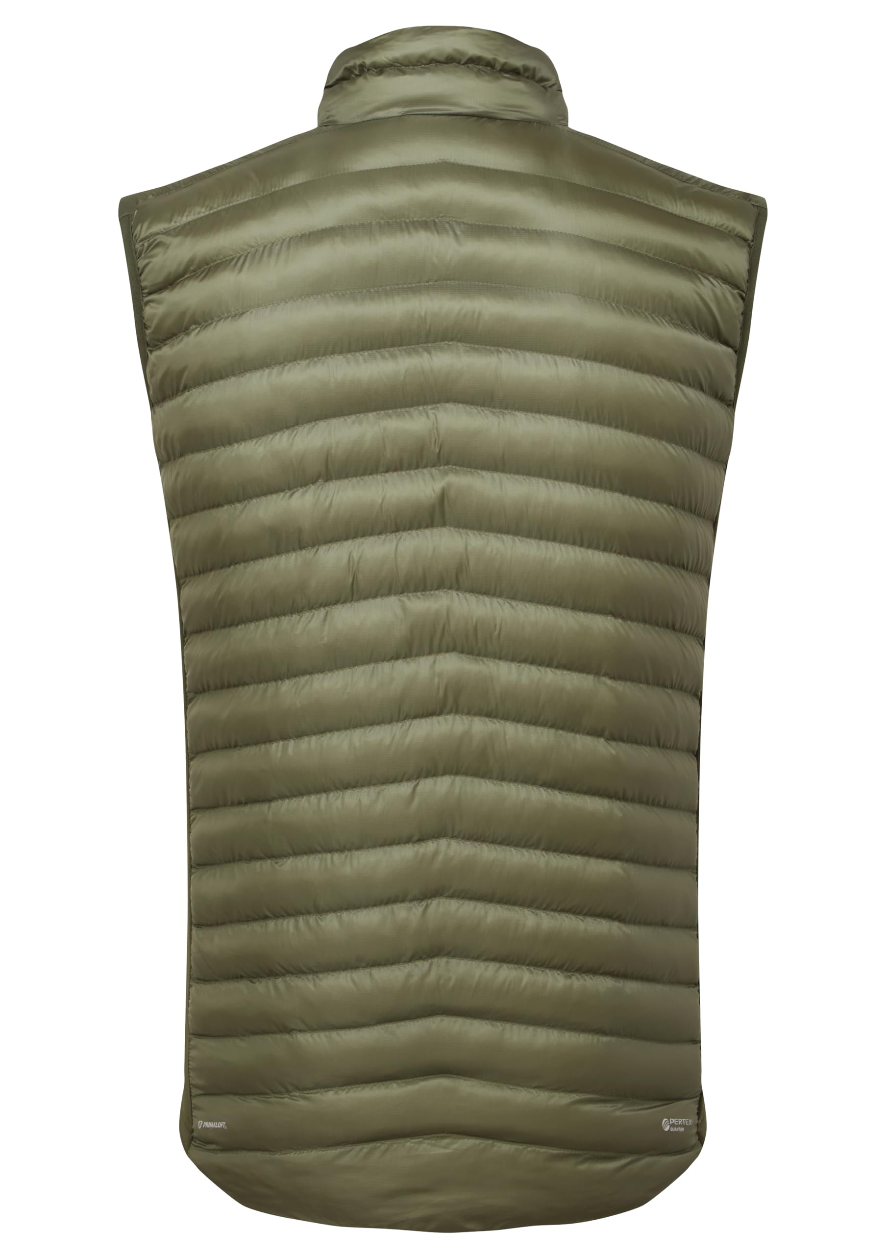 Rab Cirrus Flex Vest Pertex Quantum shell resists wind and water.