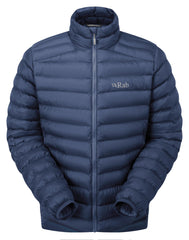 Rab Cirrus Jacket front view highlighting lightweight warmth for hiking and climbing.