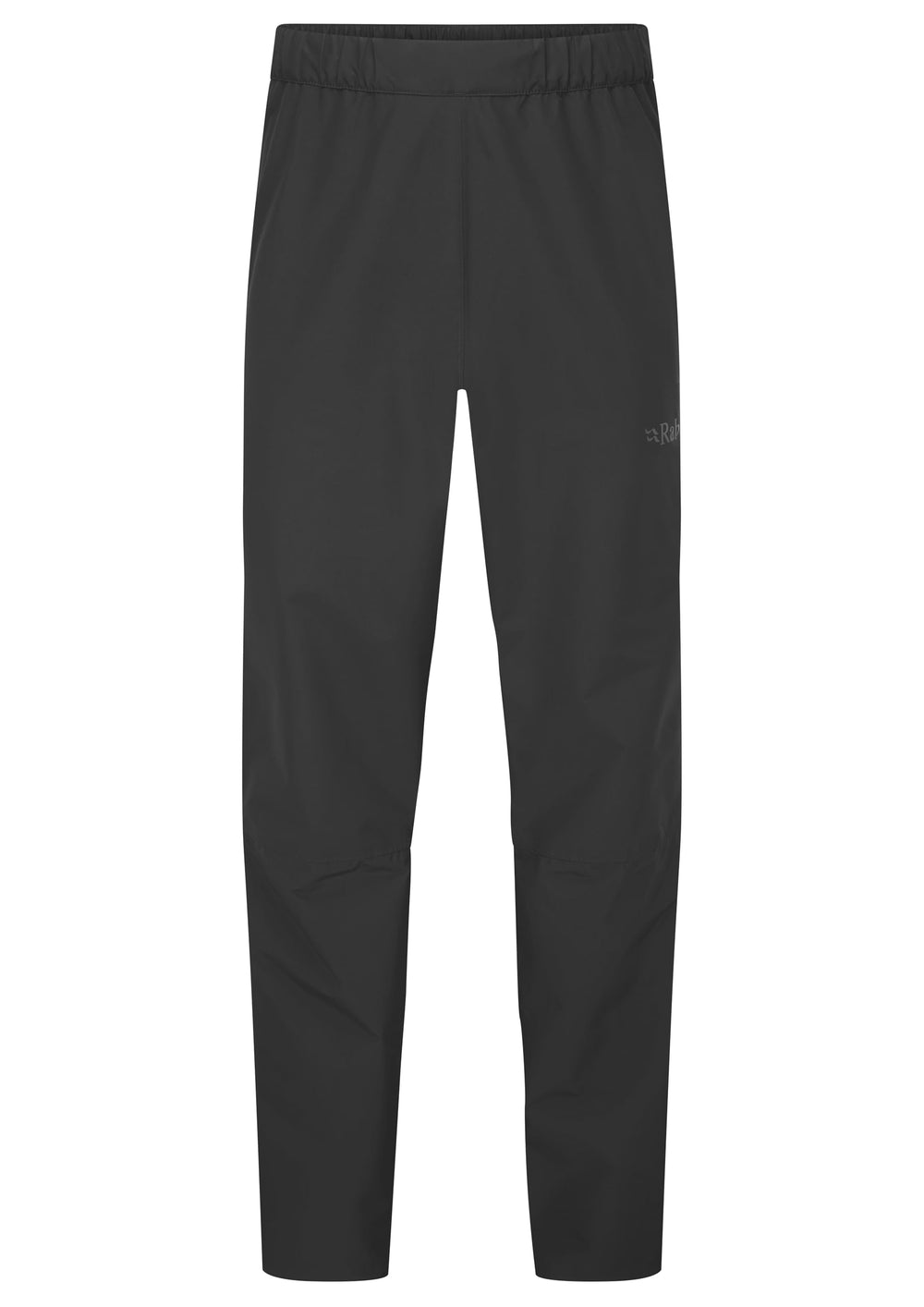 Rab Downpour Pants front view showing waterproof protection for changing trail weather