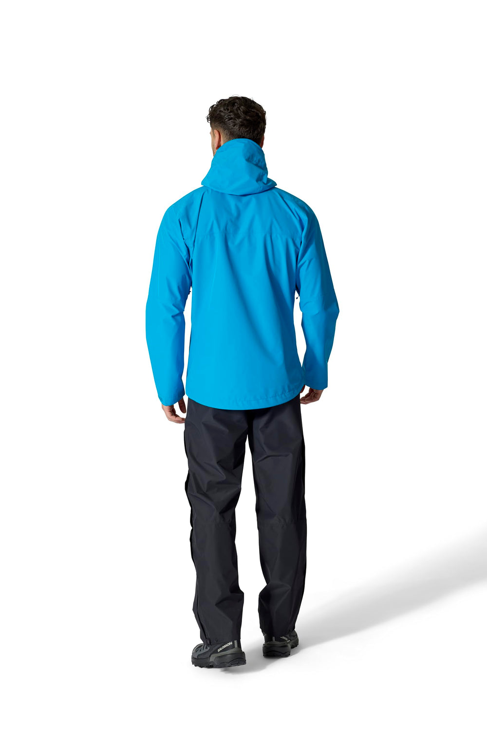 Rab Downpour Pants three-quarter-zip allows quick venting and easy boot changes.