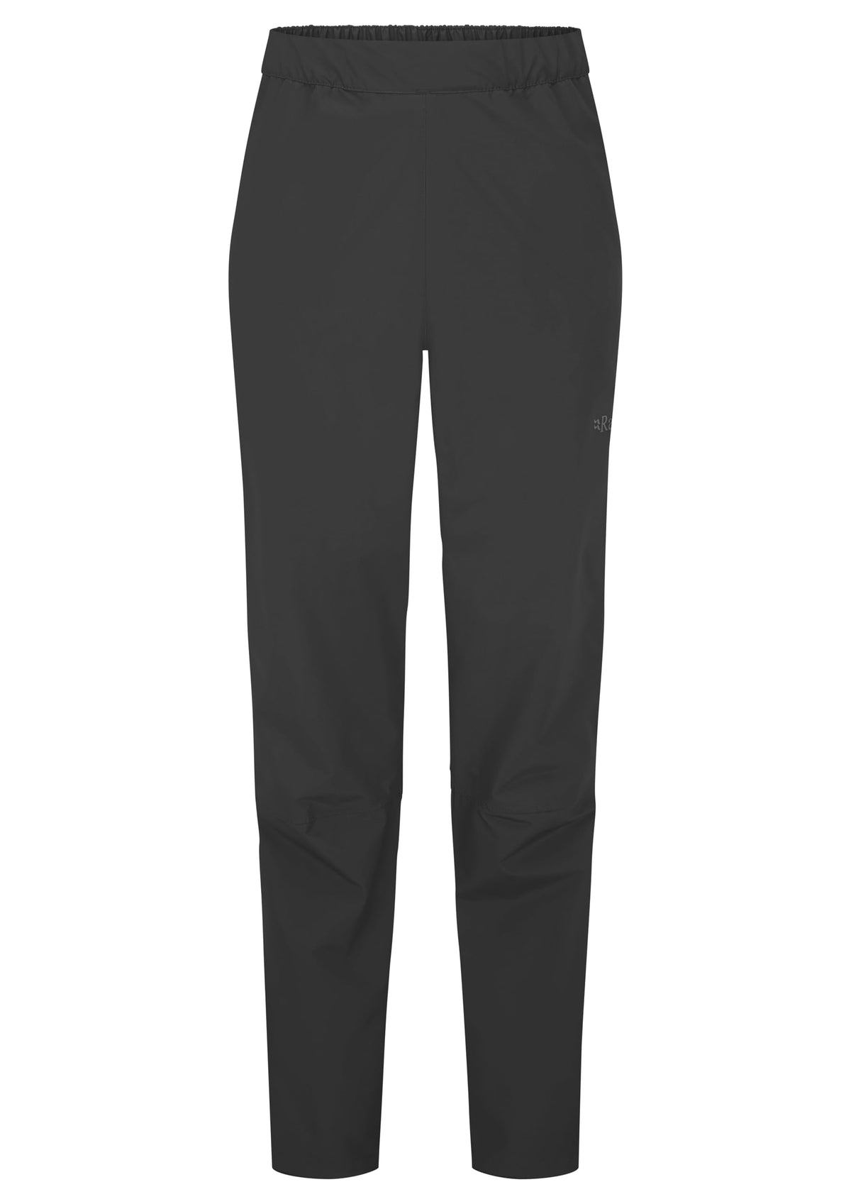 Rab Downpour Pants waterproof shell in black for sudden mountain rain.