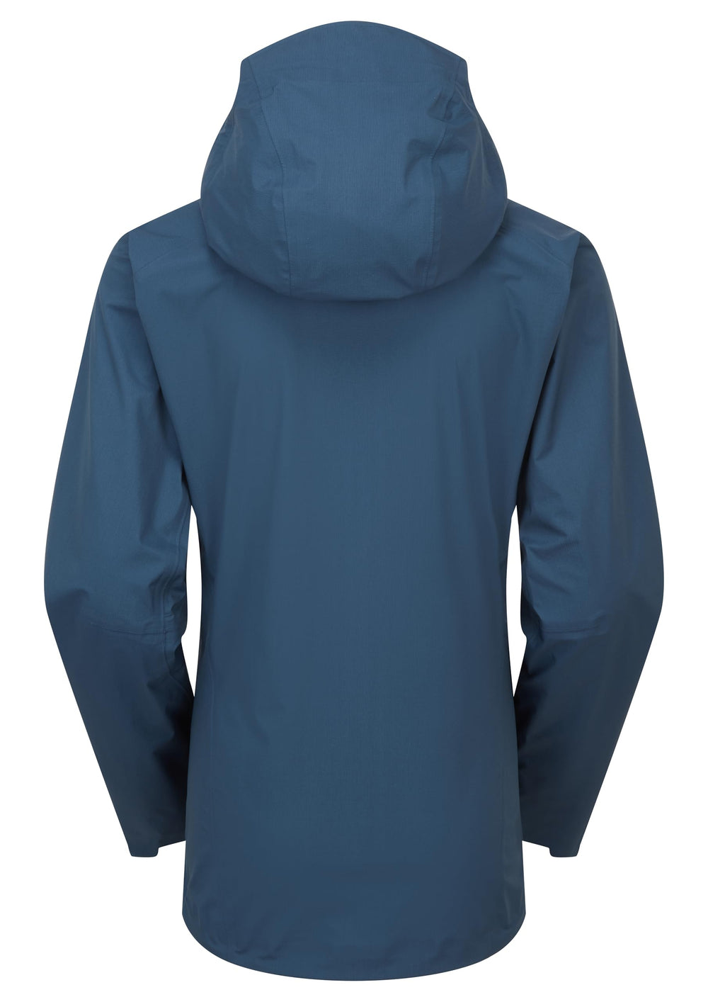 Rab Firewall Alpine Jacket back view highlights compact packability and breathable fabric for variable alpine weather.