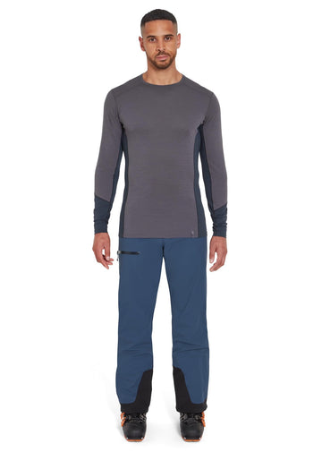 Rab Khroma Kinetic pants show breathable stretch for unrestricted movement.