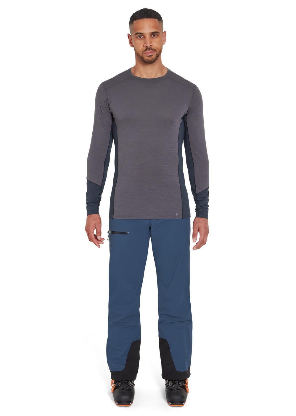 Rab Khroma Kinetic pants show breathable stretch for unrestricted movement.