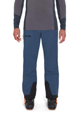 Rab Khroma Kinetic pants highlight reinforced cuffs to resist edge and crampon wear.