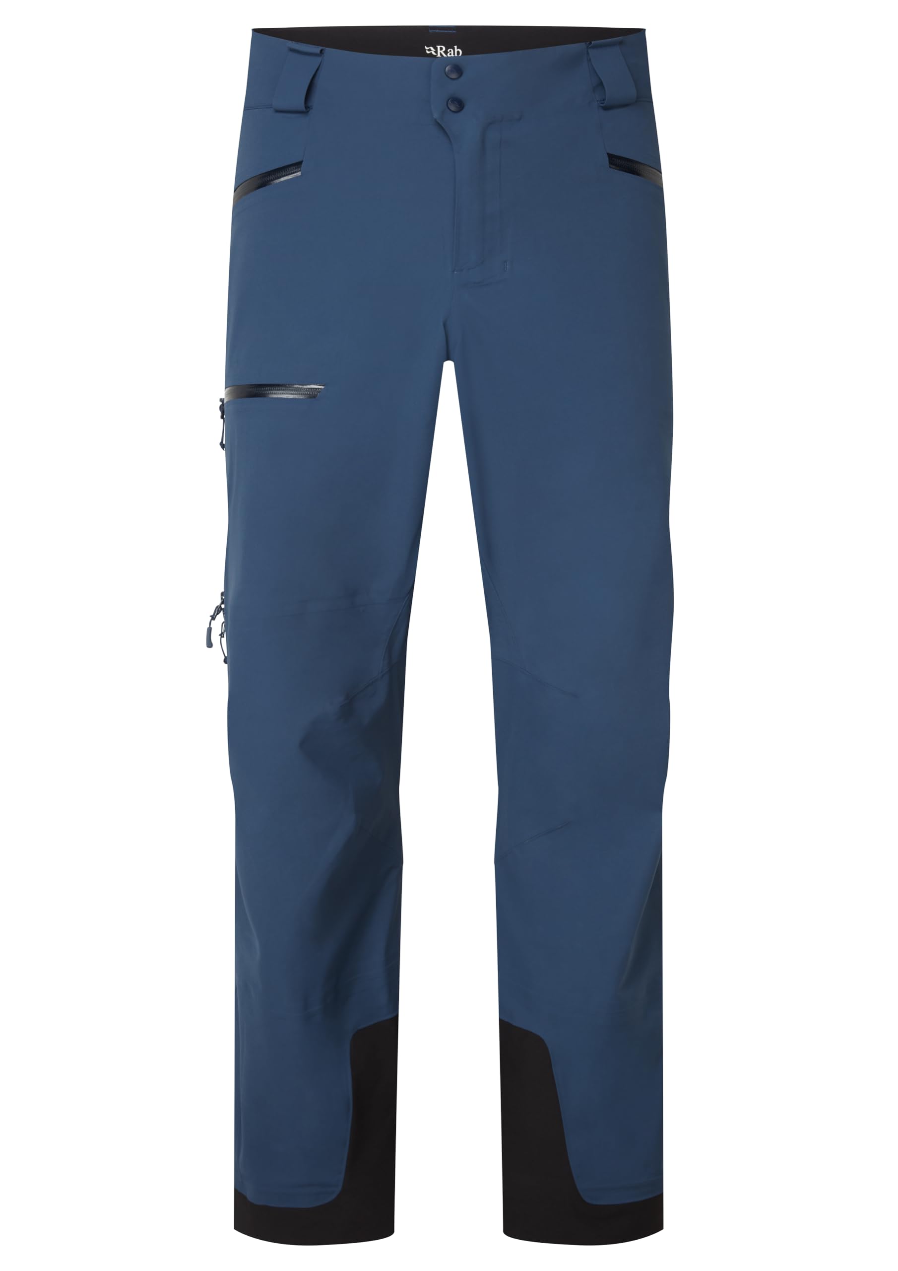 Rab Khroma Kinetic pants display waterproof outer fabric for rugged backcountry protection.