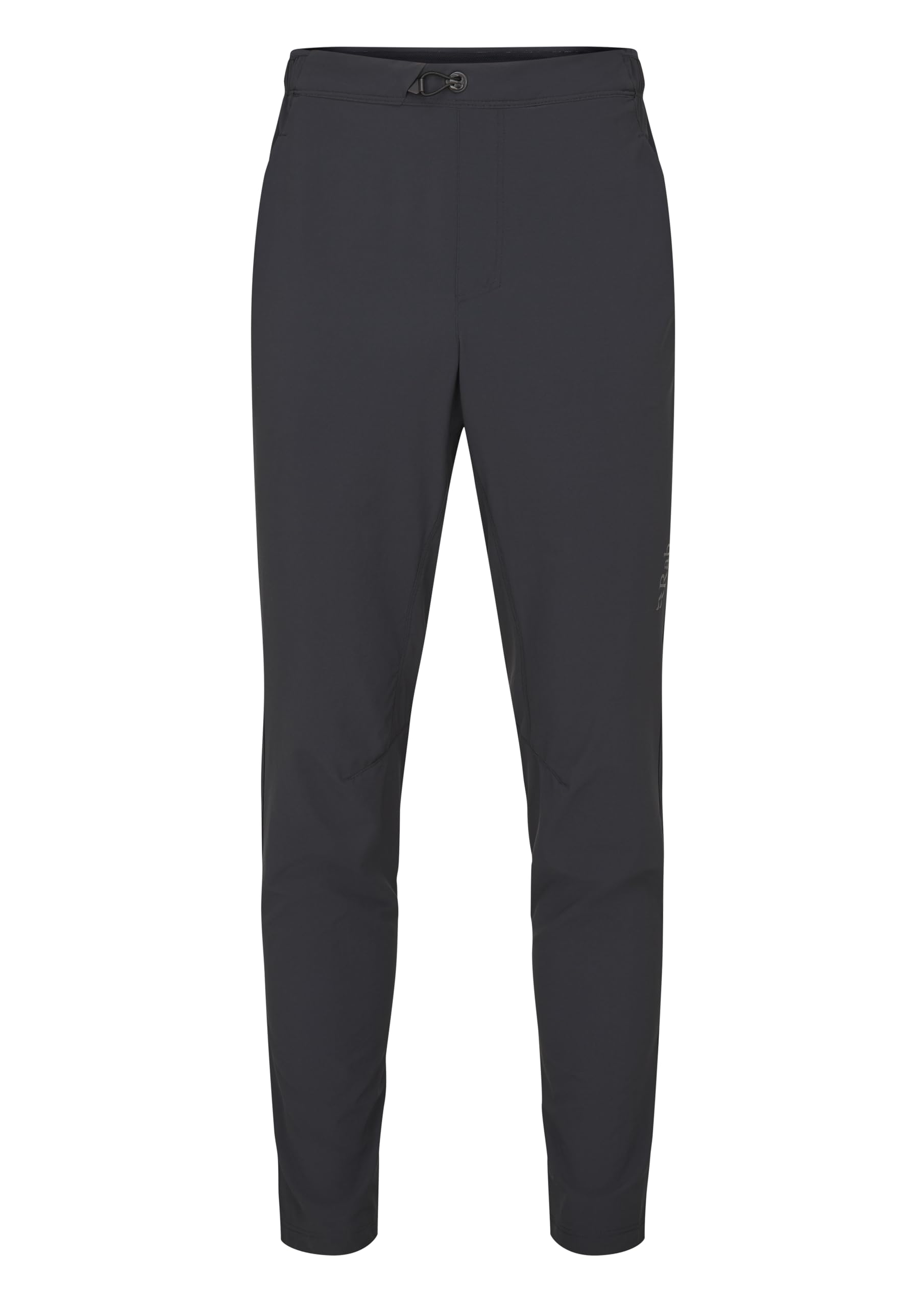 Rab Momentum pants front view highlighting lightweight, breathable fit for hiking.