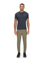 Rab Momentum Pants elastic-adjustable-waistband enables secure fit under packs.