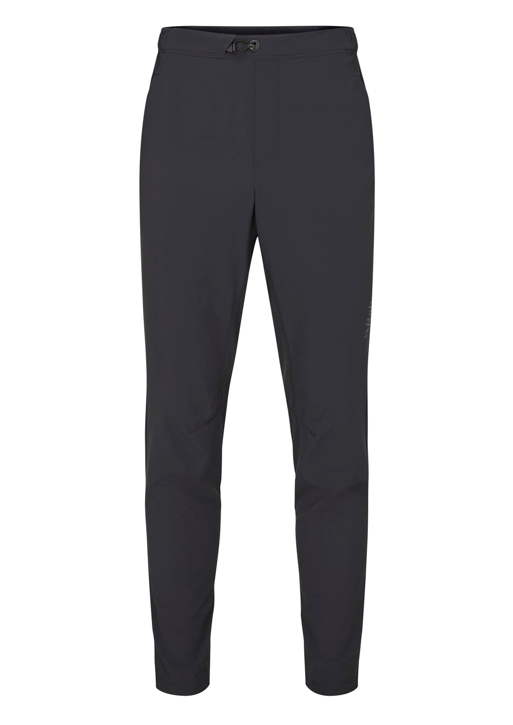 Rab Momentum Pants front view in Beluga color, lightweight performance for hiking and climbing.
