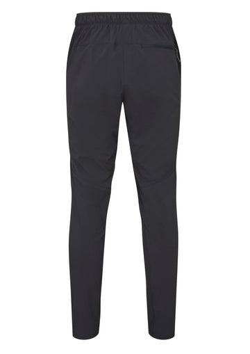 Rab Momentum Pants side stretch Beluga, articulated gussets for full mobility while scrambling.