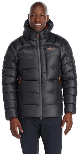 Rab Mythic Ultra jacket helmet-compatible hood enhances fit on alpine climbs.