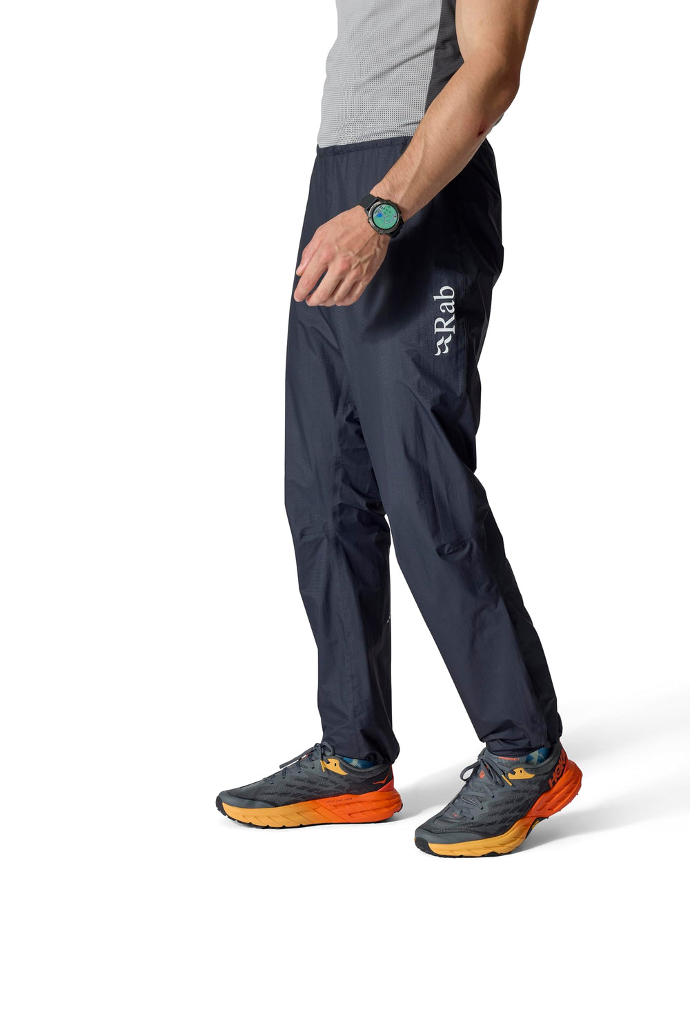 Rab Phantom Pants integrated stuff sack facilitates compact packing