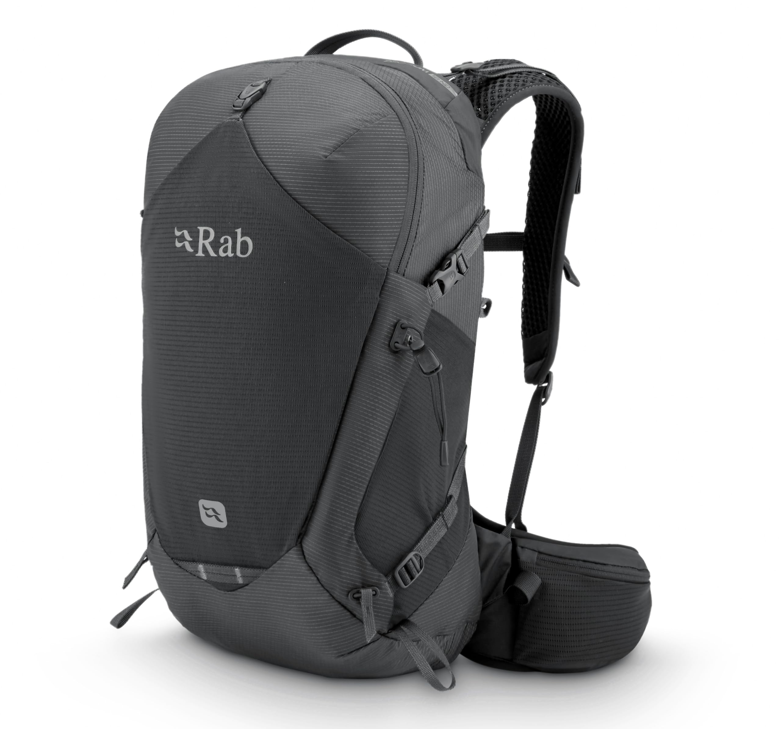 Rab Protium ND 18L backpack in anthracite, front view ideal for day hikes with weather protection.