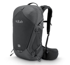 Rab Protium ND 18L backpack in anthracite, front view ideal for day hikes with weather protection.