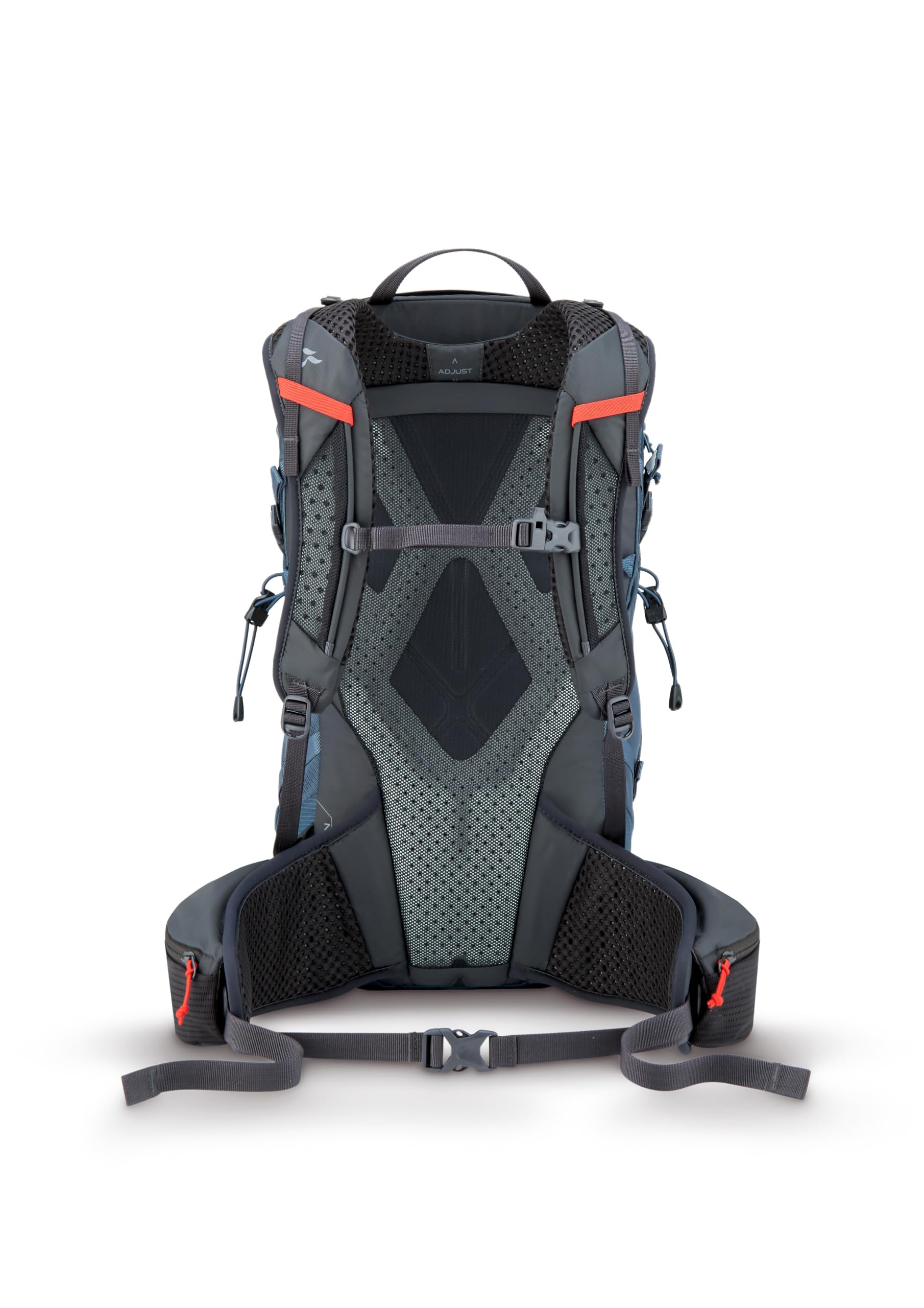 Rab Protium ND18L air contour back panel supports stable movement.
