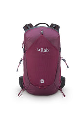 Rab Protium ND18L back panel demonstrates Air Contour for stable, close-to-body support.