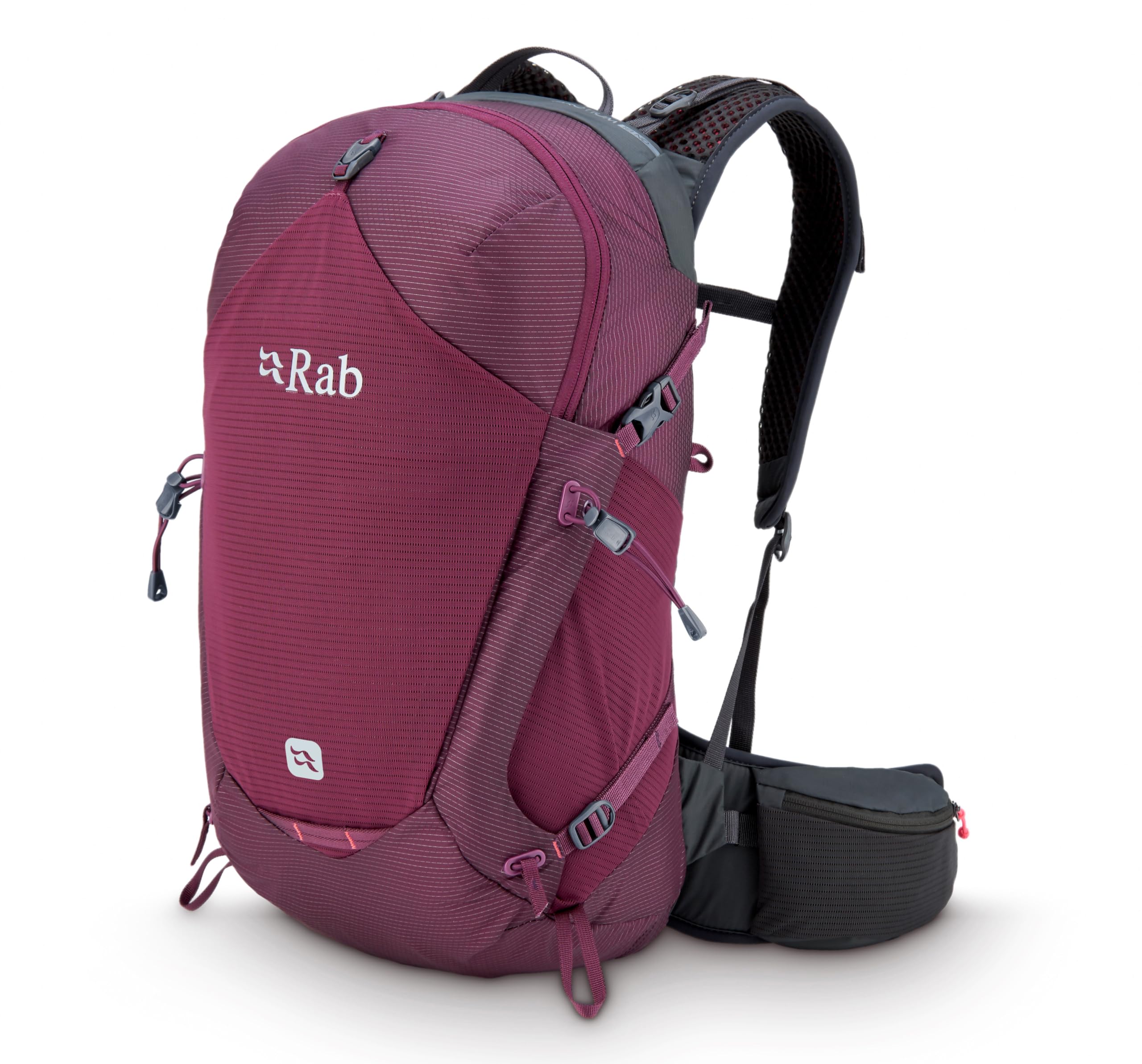 Rab Protium ND18L front view showing compact 18L daypack ideal for all-mountain hikes.