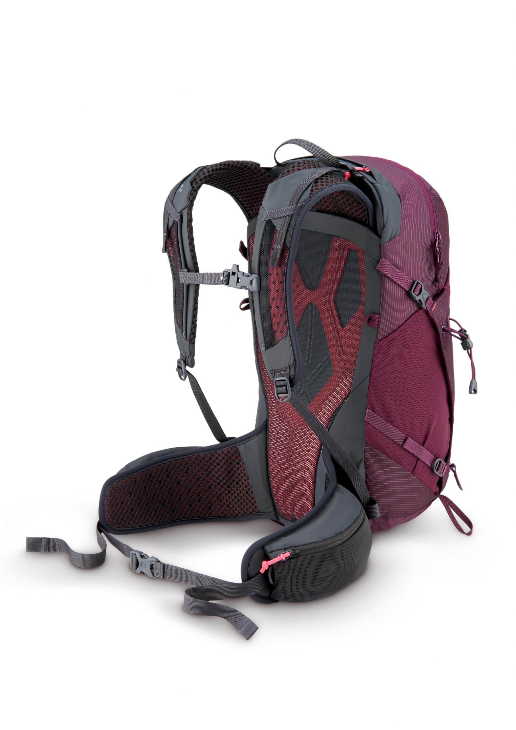 Rab Protium ND18L hipbelt pockets and straps keep snacks and gels accessible.