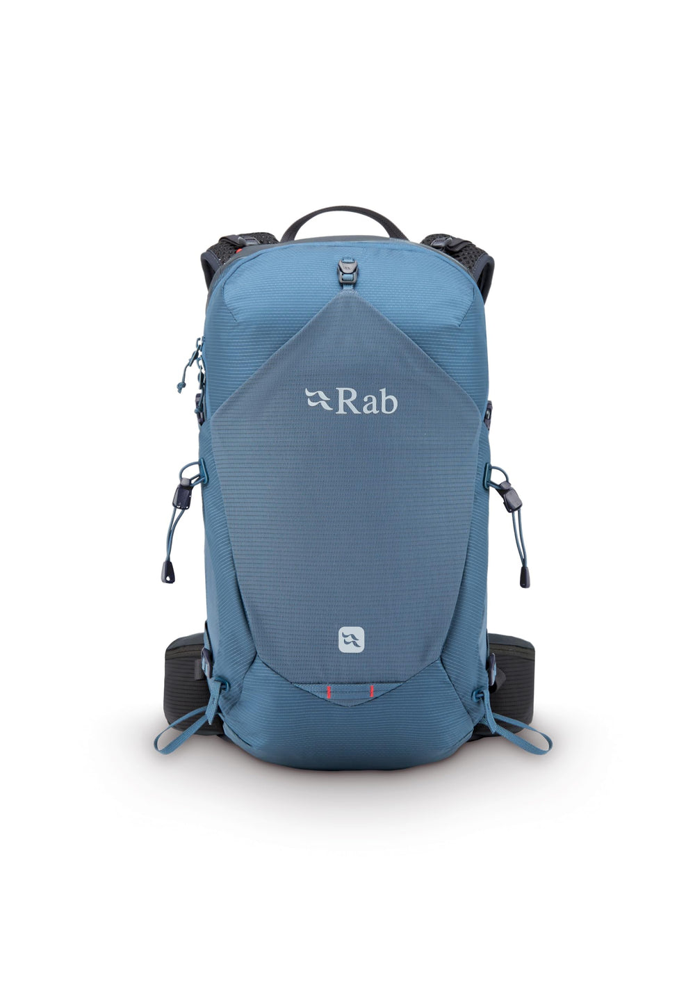Rab Protium ND18L in Orion Blue worn during a scenic hike.