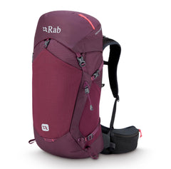 Rab Protium ND33L front view in Mulberry, ideal for day hikes