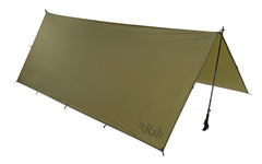 Rab Siltarp 2 Person Shelter waterproof Cordura keeps gear safe in rain.