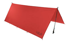 Rab Siltarp 2 Person Shelter provides ultralight rain protection for two campers.