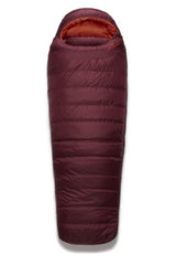 Rab Women's Ascent sleeping bag with left-side zipper for easy in-and-out